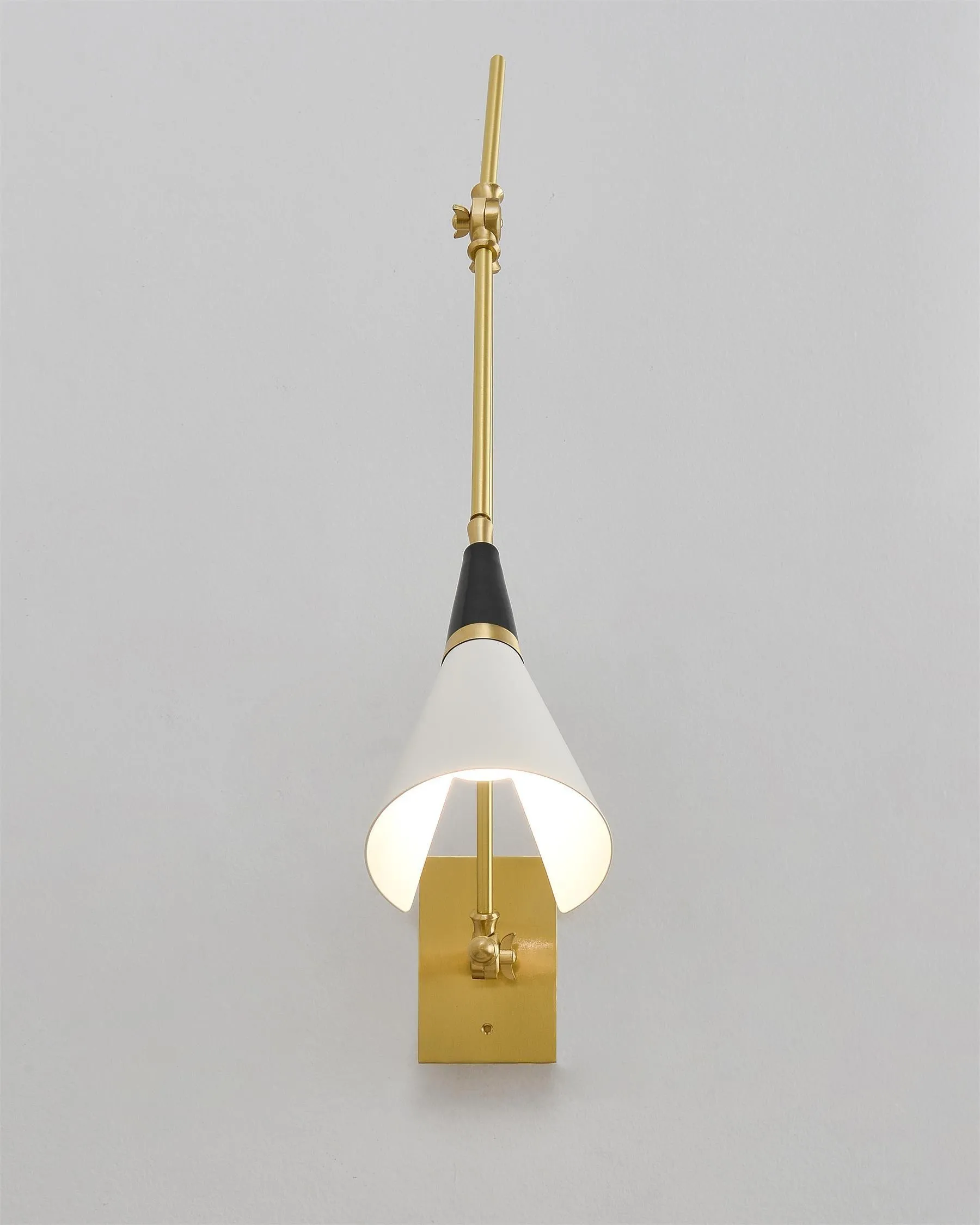Vintage Metal Adjustable Swing Arm Wall Lamp G37