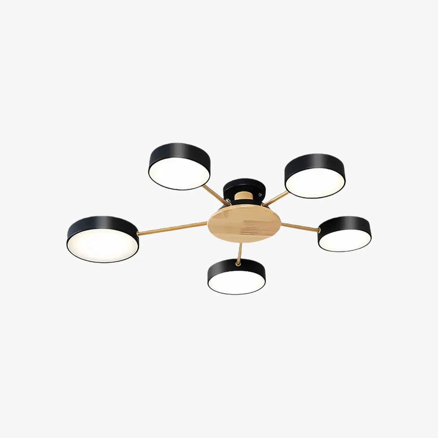 Stylish Wood-Branch Ceiling Lamp - LED Light for Dining Room and Living Room S378