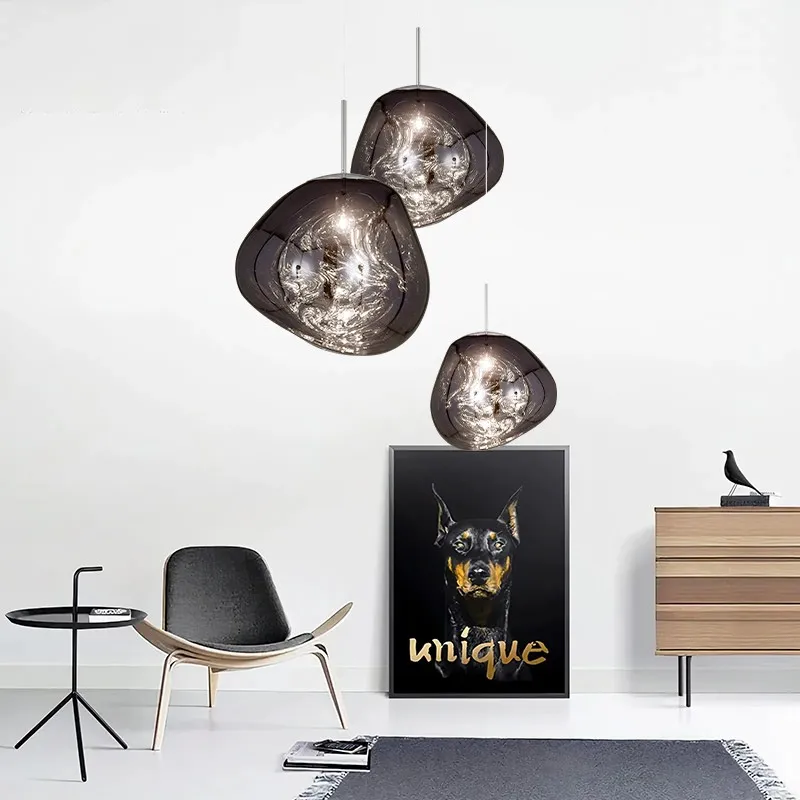 Dynamic Surface Pendant Light For Living Room S208
