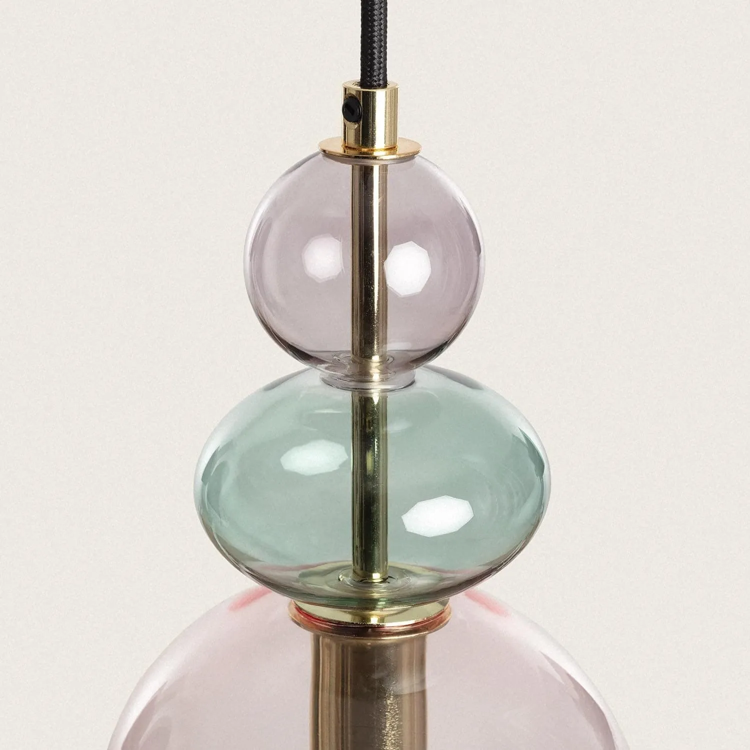 Contemporary Glass Lamp – Soft Glow for Modern Interiors S243