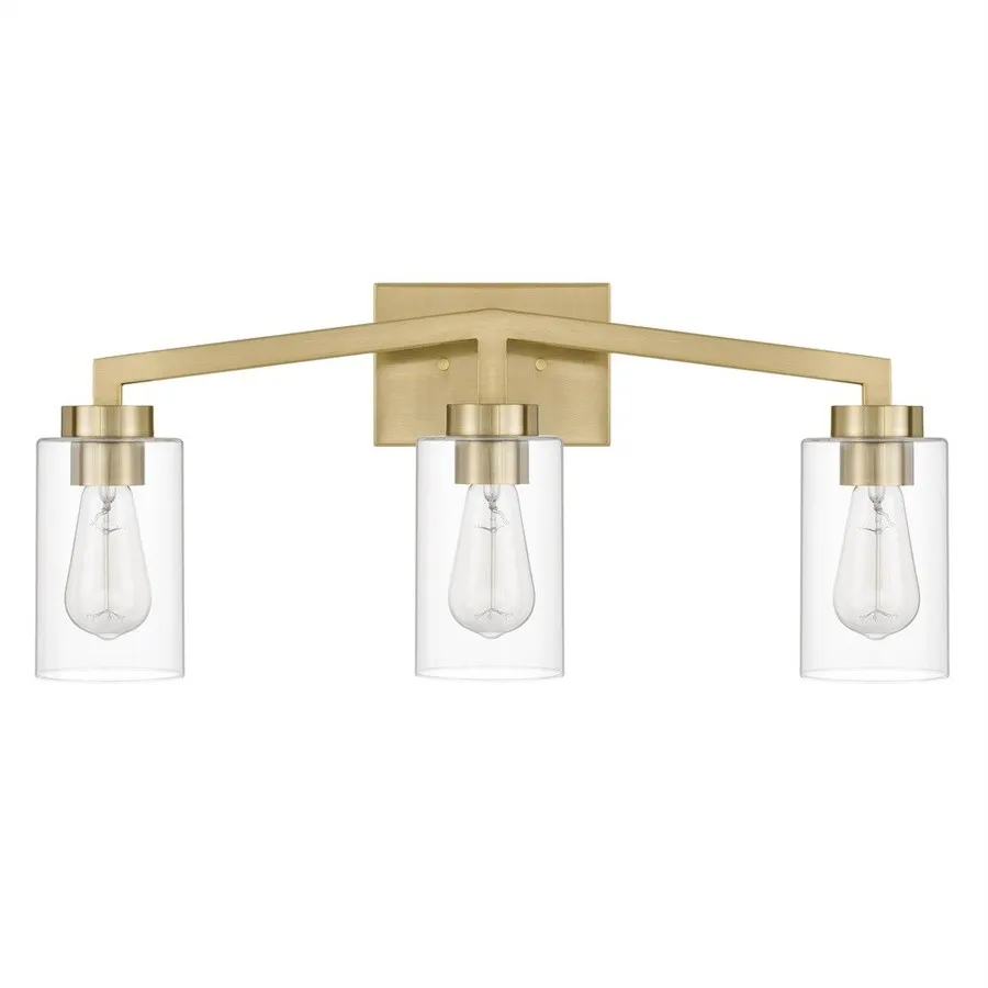 Industrial Cylindrical Brass Wall Lamp For Bathroom S145