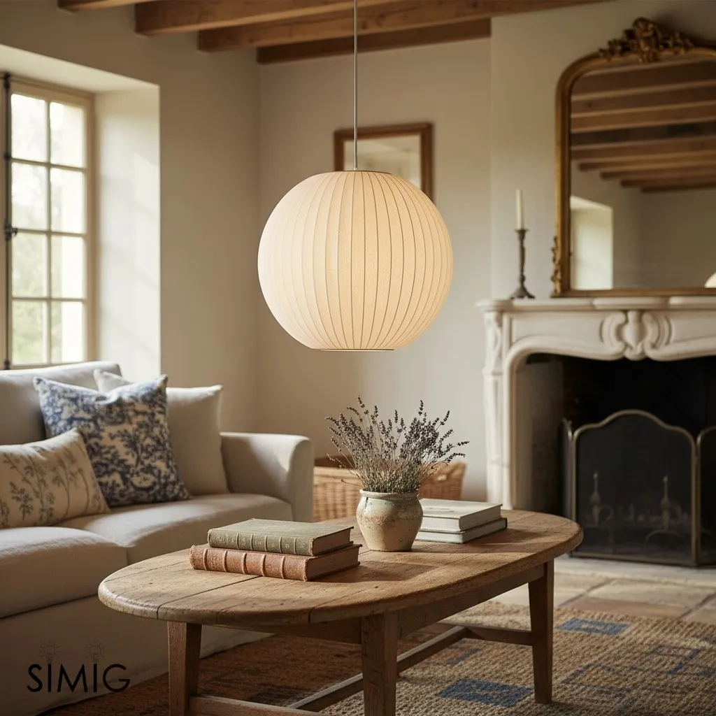 Saucer Bubble Pendant Lamp - Elegant Silk Design for Modern Interiors