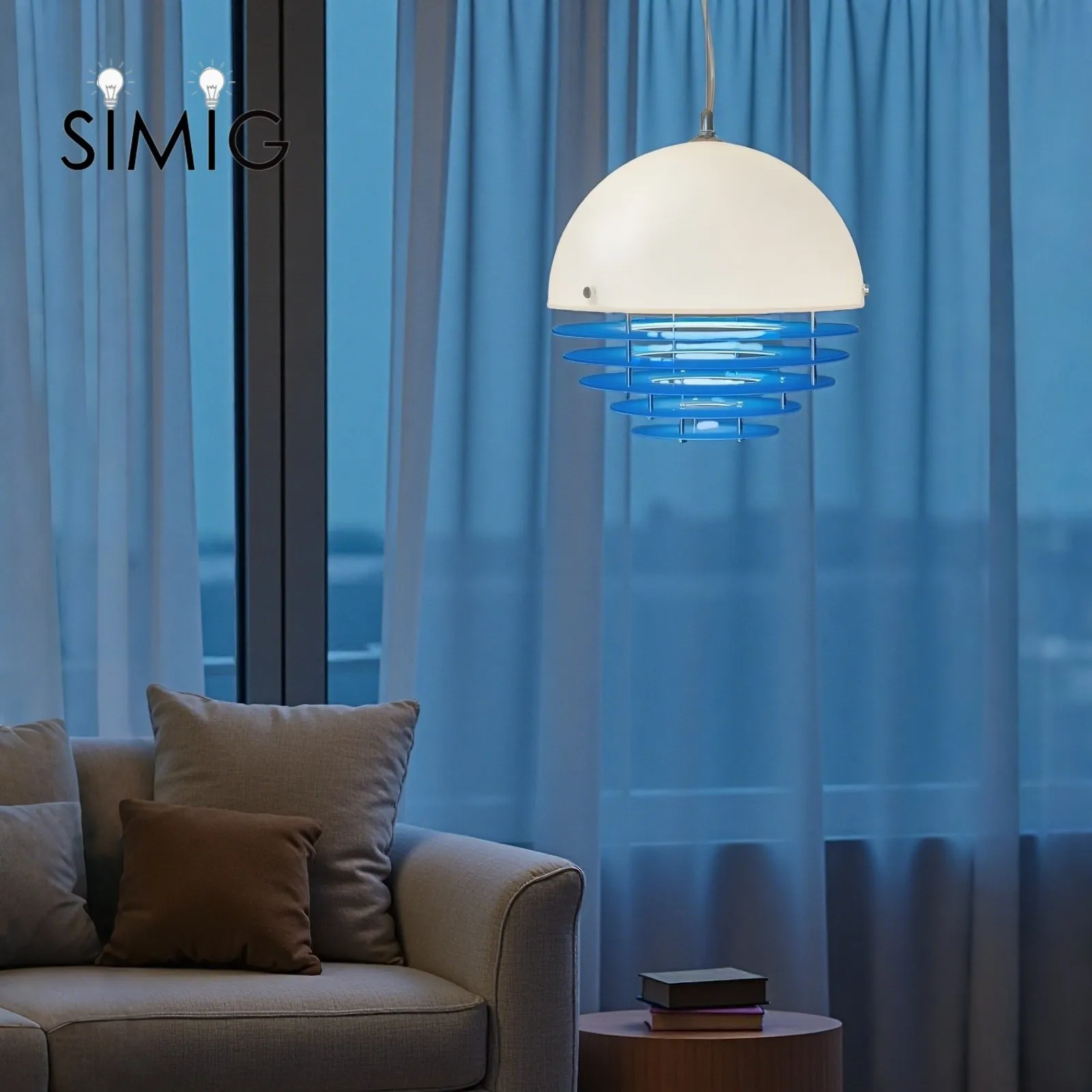 Bauhaus Sunset Pendant Lamp - Warm Ambient Lighting for Living Room S213