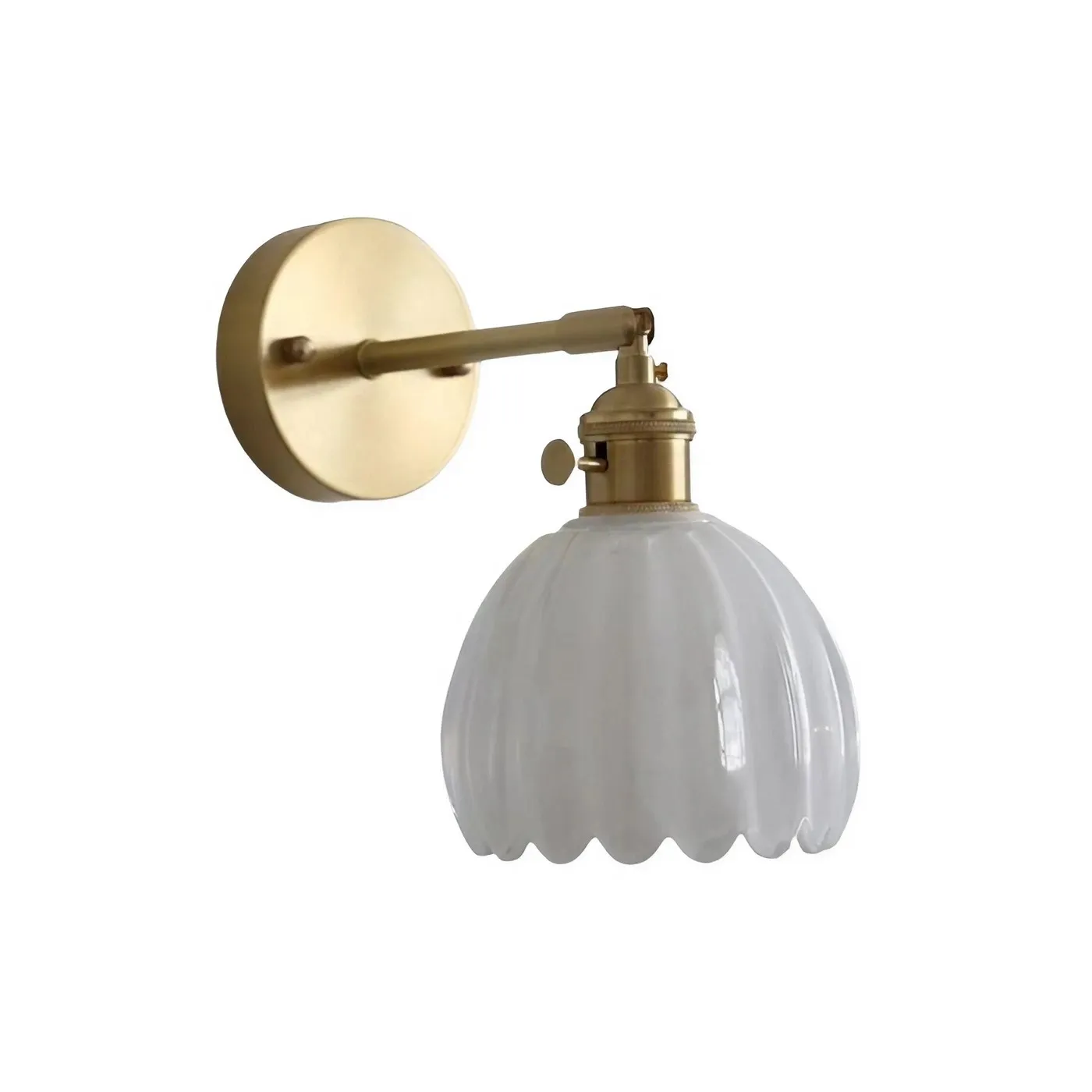 Retro Glass Flower Bud Tulip Wall Lamp S120