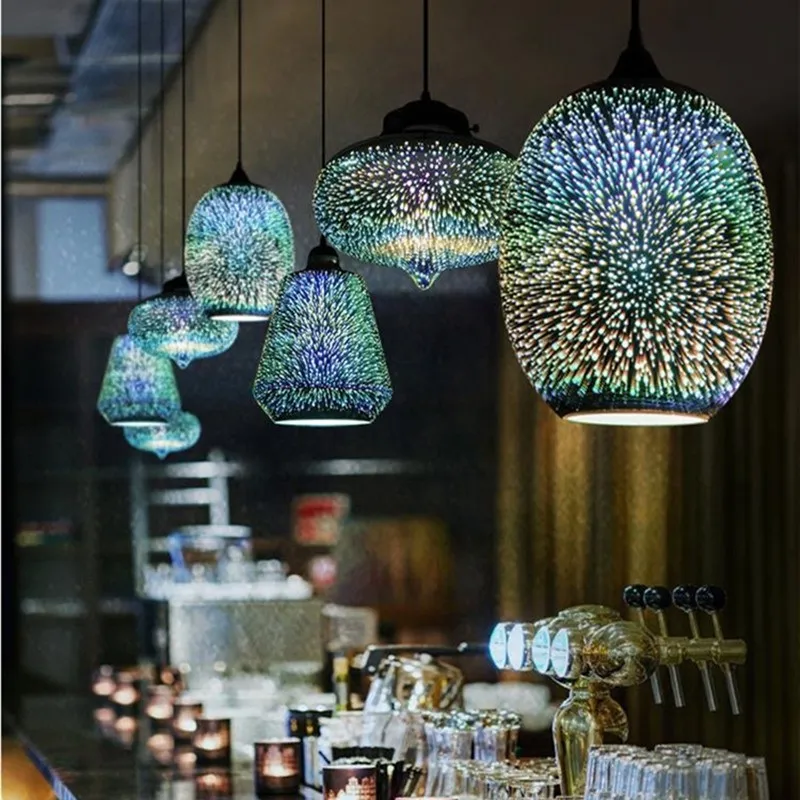 Modern 3D Colorful Nordic Pendant Lamp