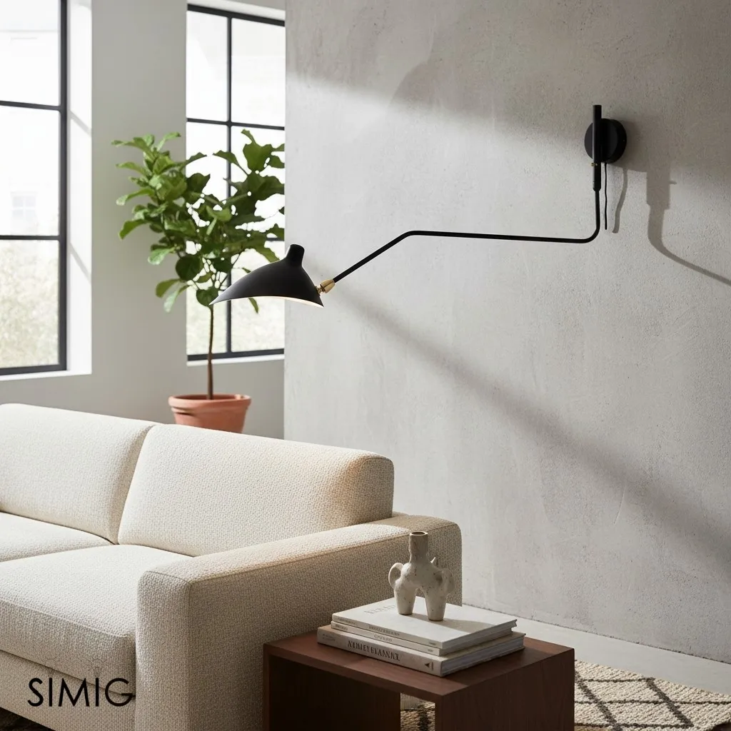 Arclume Modern Wall Light - Modern Adjustable Sconce for Living Room