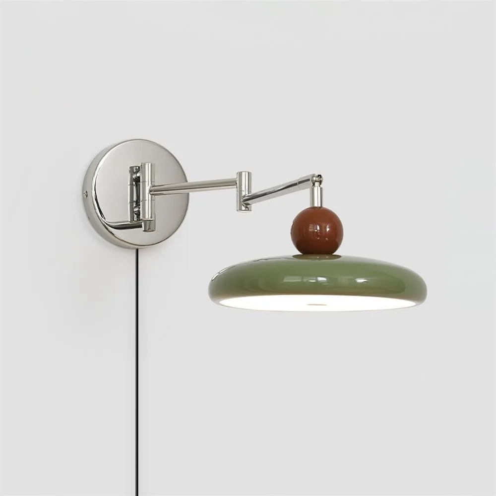 Swing Arm Bedside Plug In Wall Lamp M142
