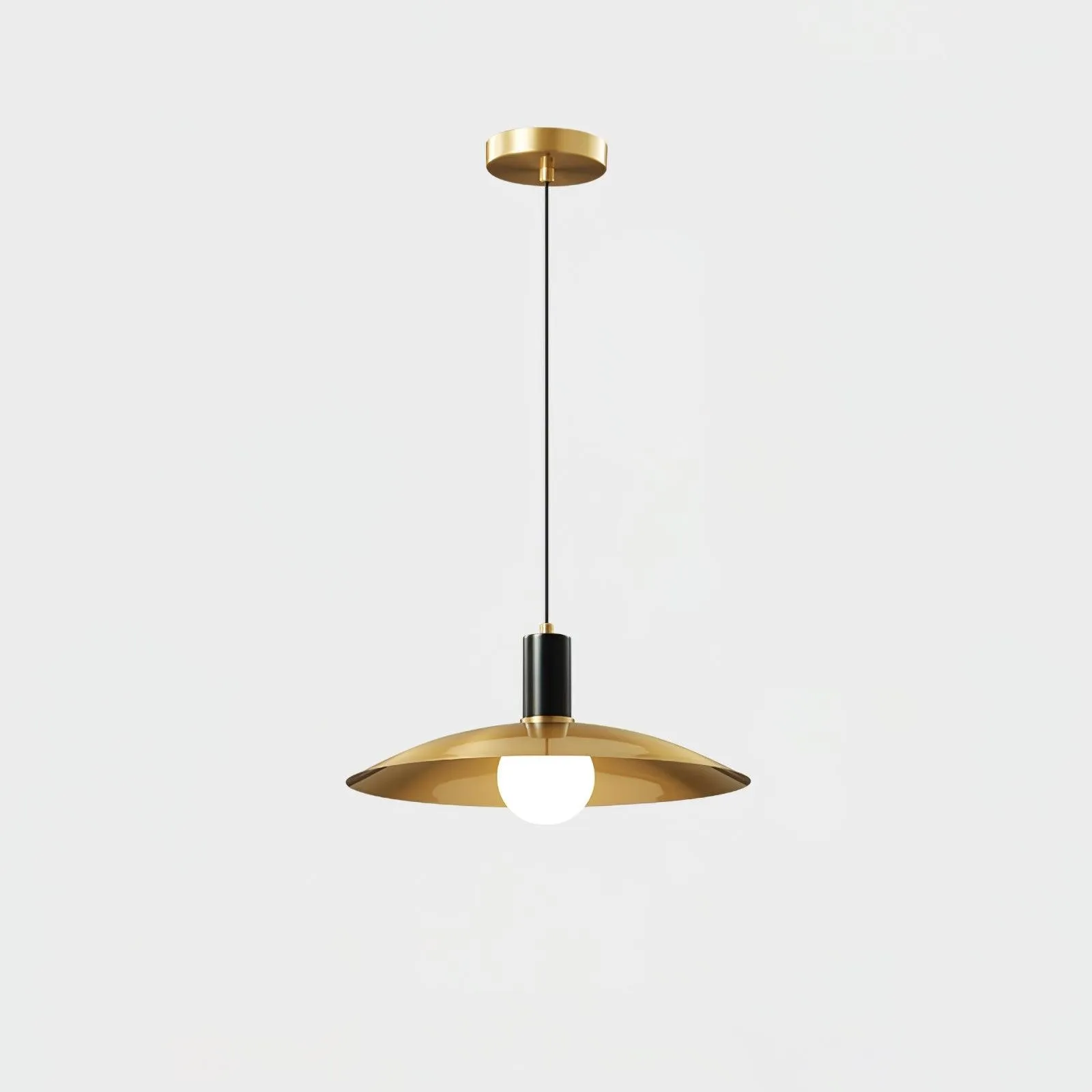 Brass Flared Pendant Lamp M469