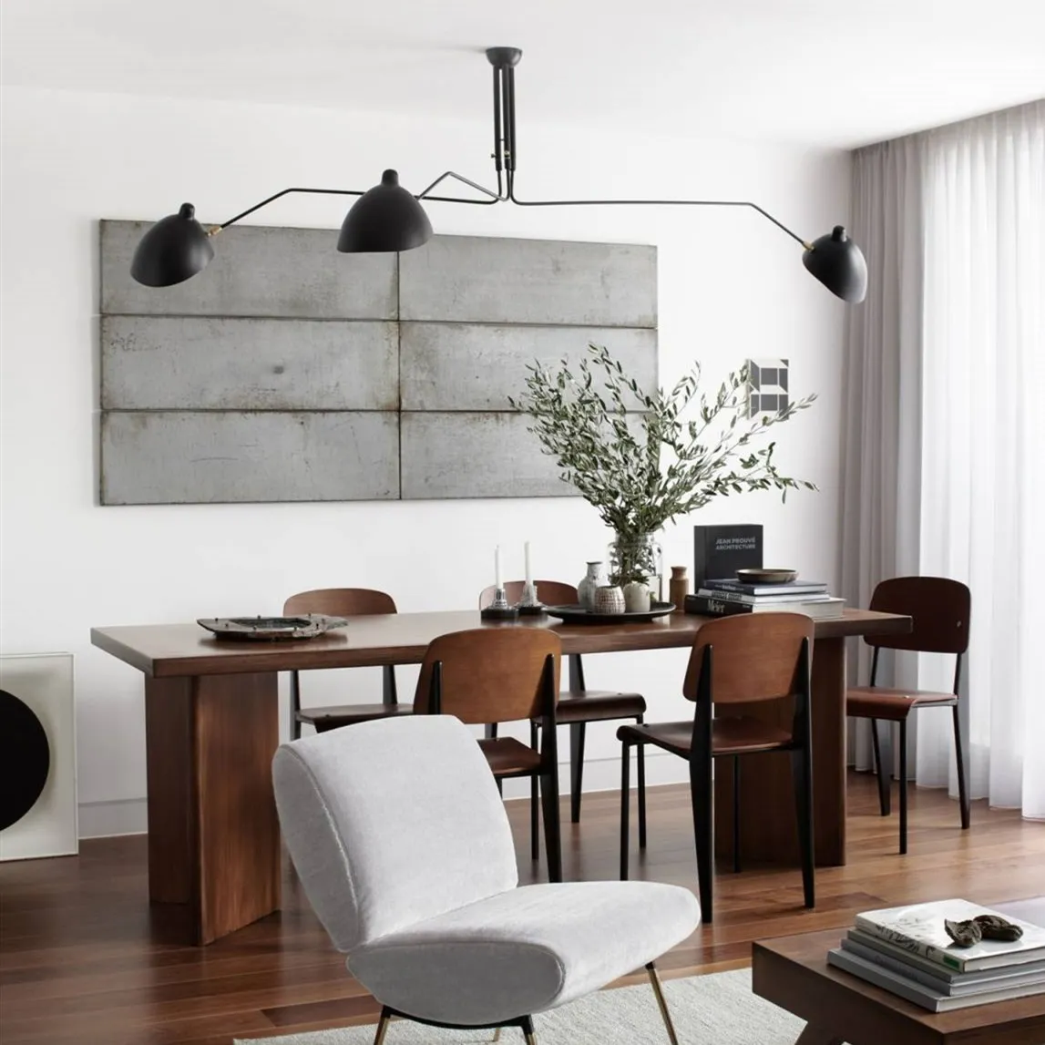 Arclume Arc Ceiling Lamp - Mid Century Multi Arm Light for Living Room