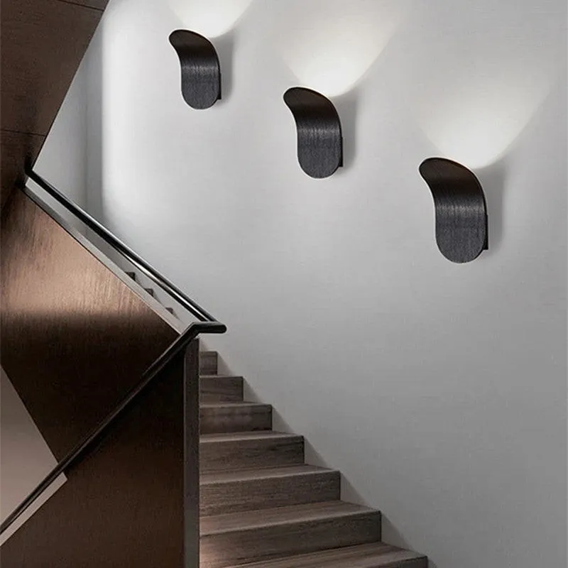 Contemporary Scandinavian Aluminum Arch LED Wall Sconce Lamp M64