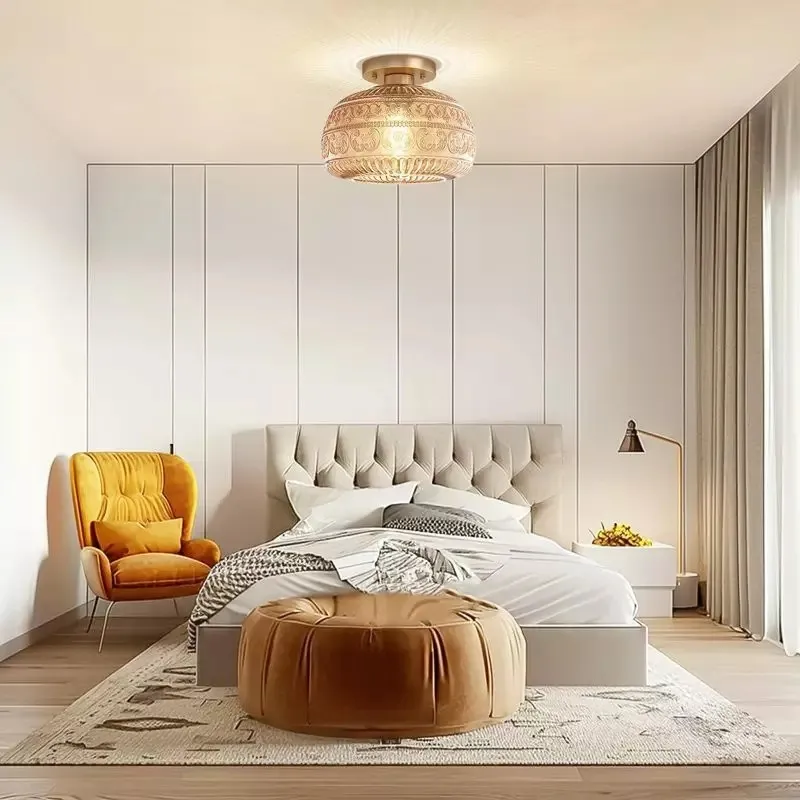 Vintage Solid Colour Glass Recessed Ceiling Lamp S201