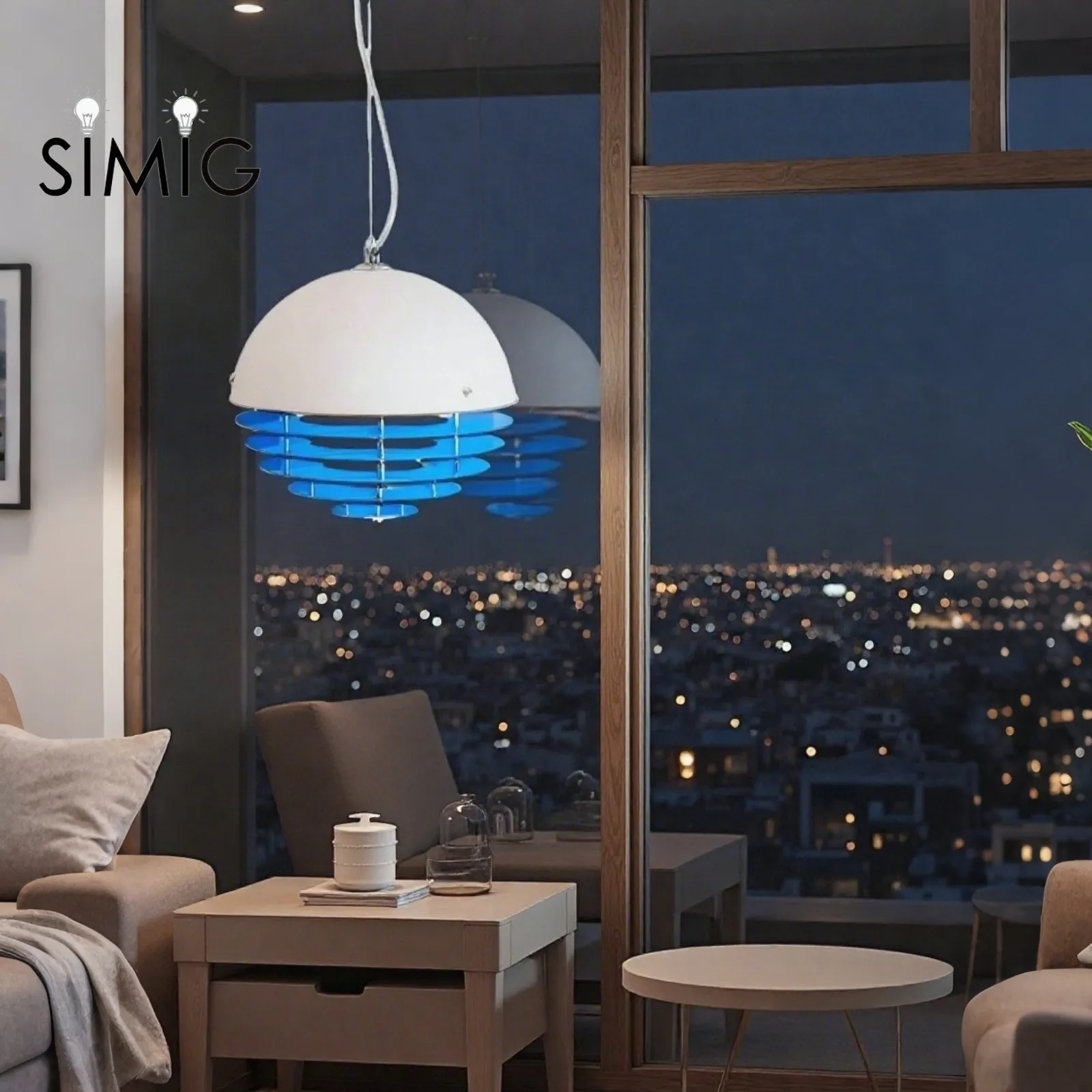 Bauhaus Sunset Pendant Lamp - Warm Ambient Lighting for Living Room S213