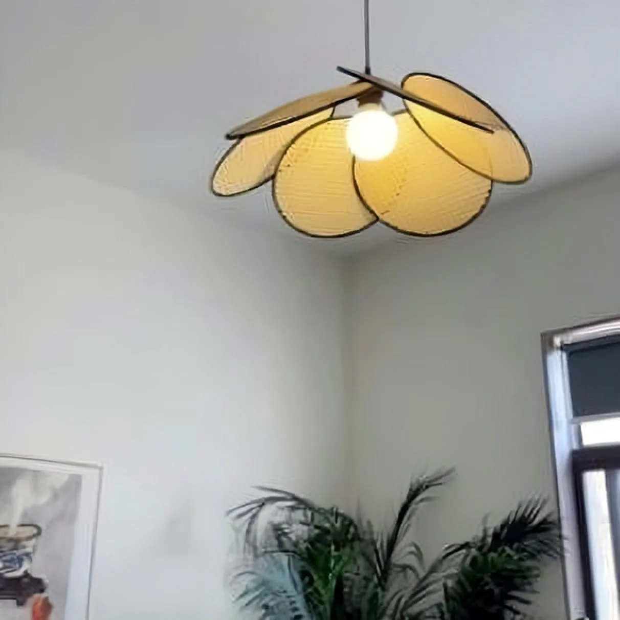 Wabi-sabi Rattan Pendant Light