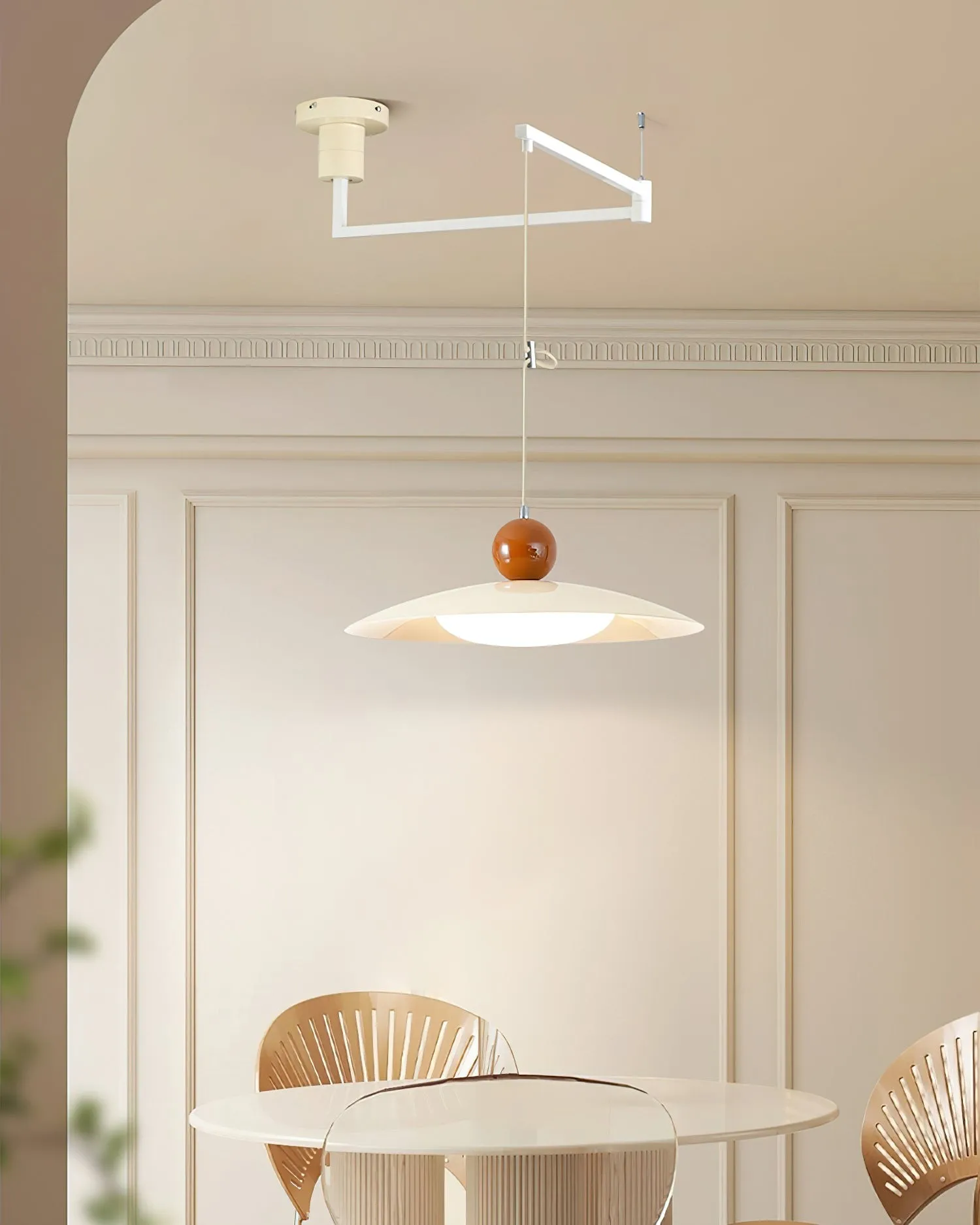 Nordic Flying Saucer Swing Arm Movable Pendant Light M111