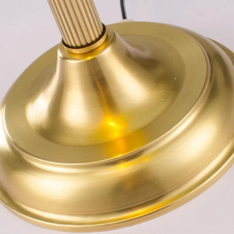 Classic Green Glass Bankers Table Lamp