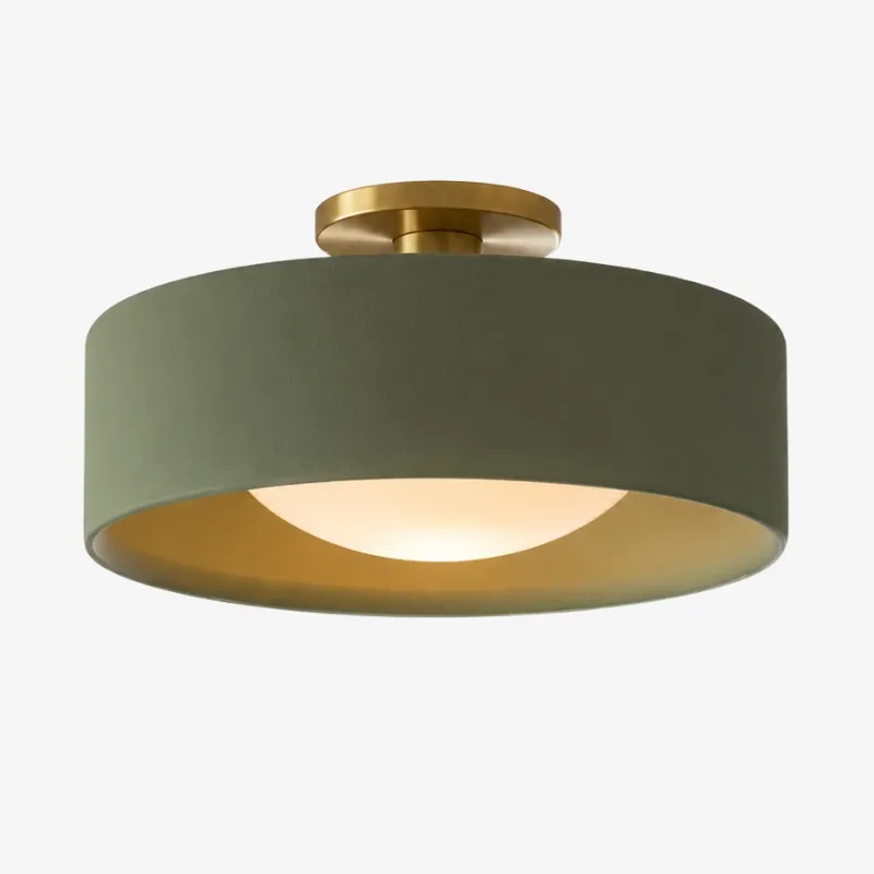 Cerova Elegant Round Porcelain Flush Mount Ceiling Light G86