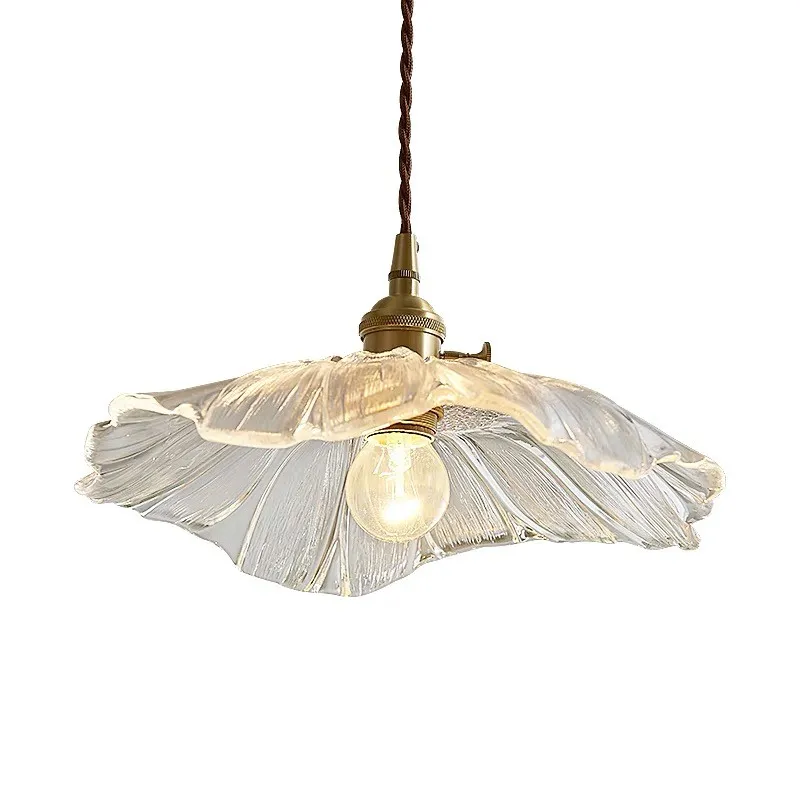 Tiffany Lotus Glass Pendant Light for Living Room S08