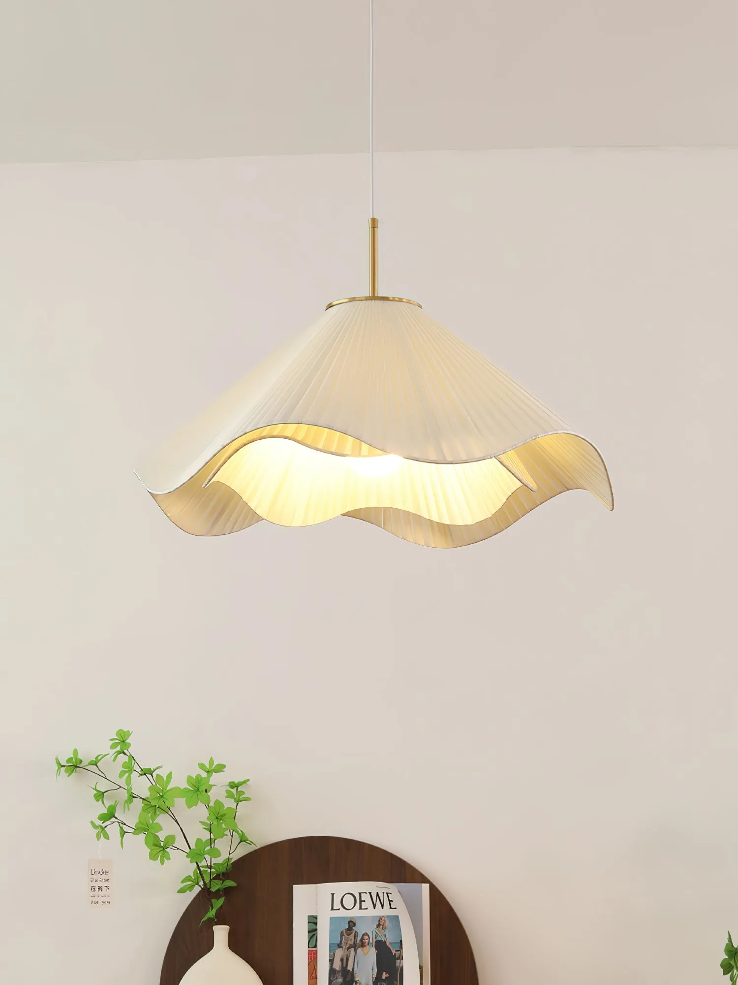 Nordic Cream Style Floral Pendant Lamp M458