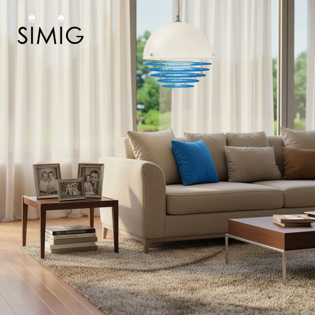 Bauhaus Sunset Pendant Lamp - Warm Ambient Lighting for Living Room S213