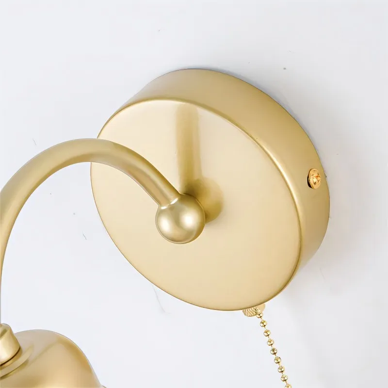 Flora Country Style Ribbed Glass Wall Light