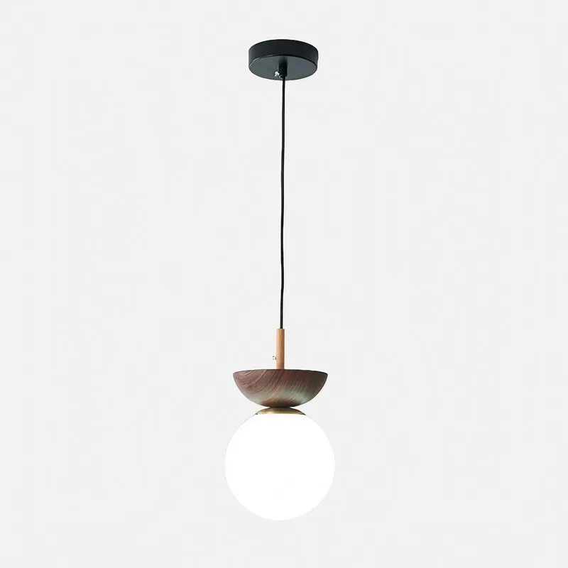 Nordic Semi Wooden Pendant Light S63