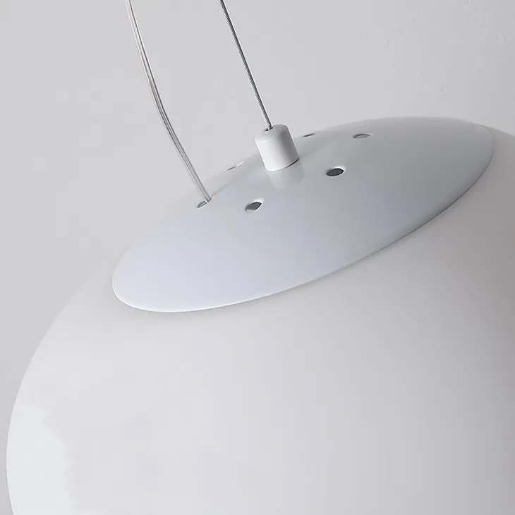 Pebble Orb Deco Milk Glass Pendant Light S161