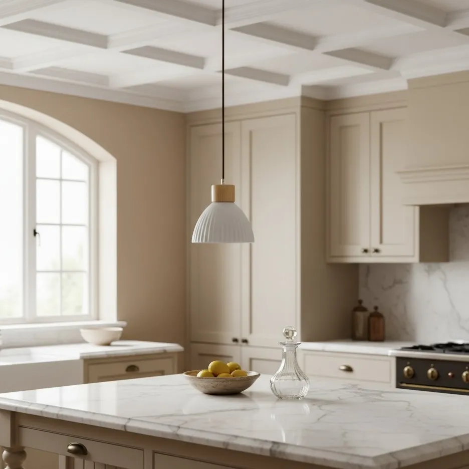 Cerawooda Modern Pendant Light - Clean Circle Silhouette for Living Area T1099