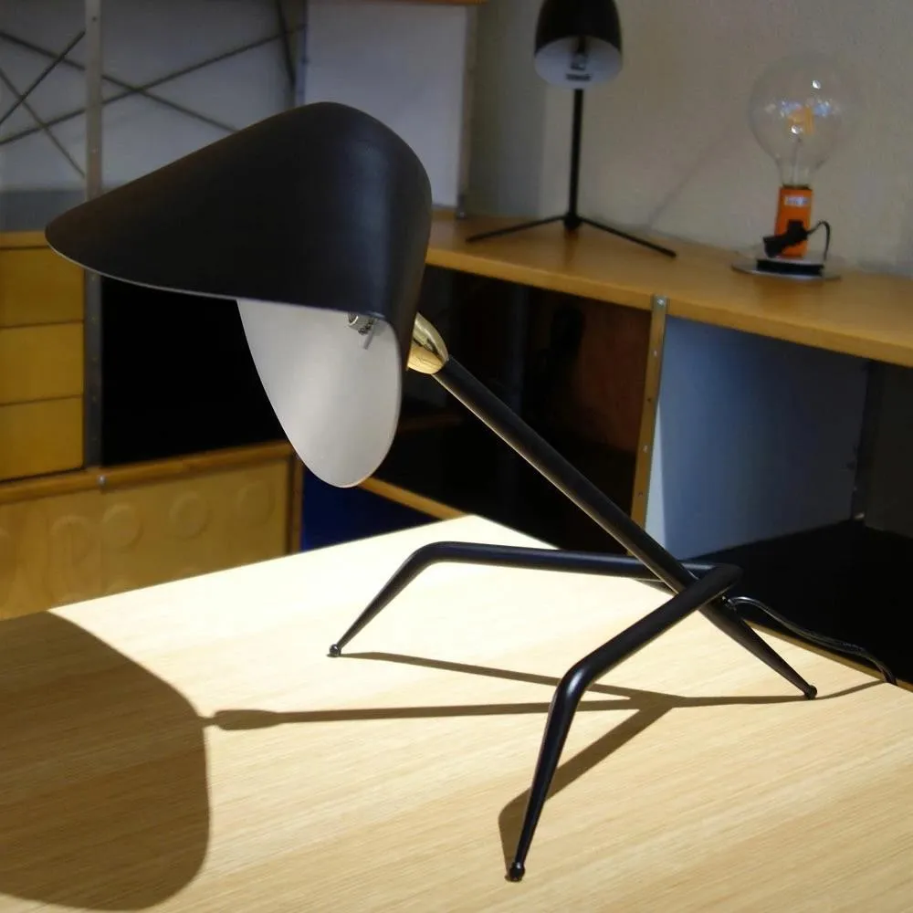 Arclume Tripod Desk Lamp – Black Metal Design for Room