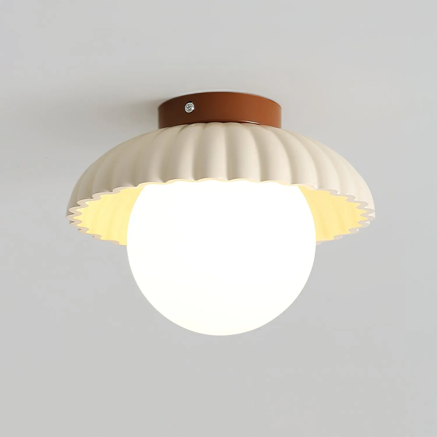 Alien Cream Glass Ceiling Light - Modern Nordic Ceiling Fixture M77