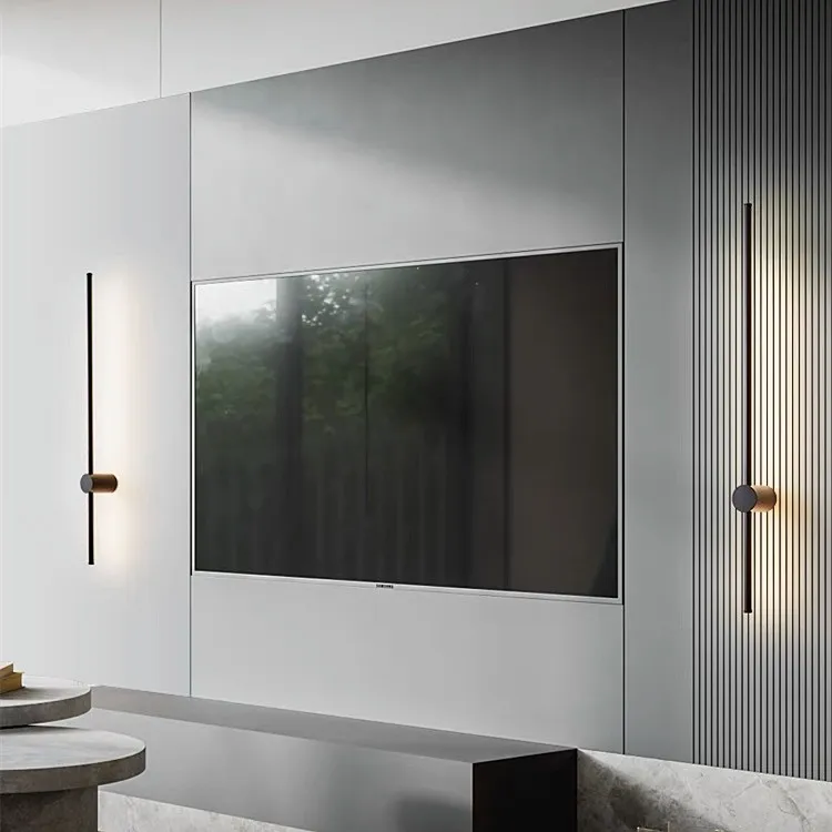 Industrial Modern Black Linear LED Wall Lights S114