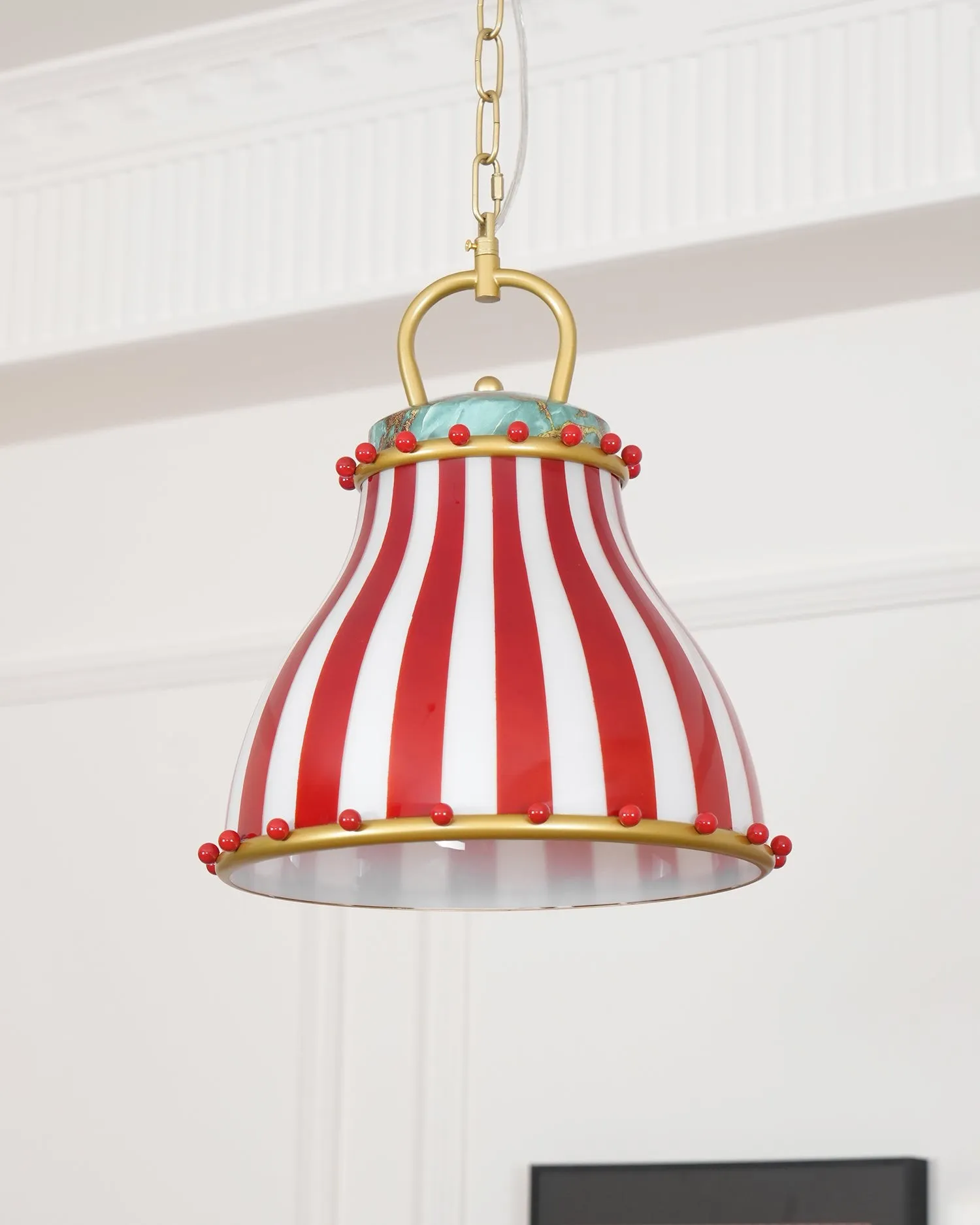 Festilo Circus Striped Glass Pendant for Dining & Living Spaces M66