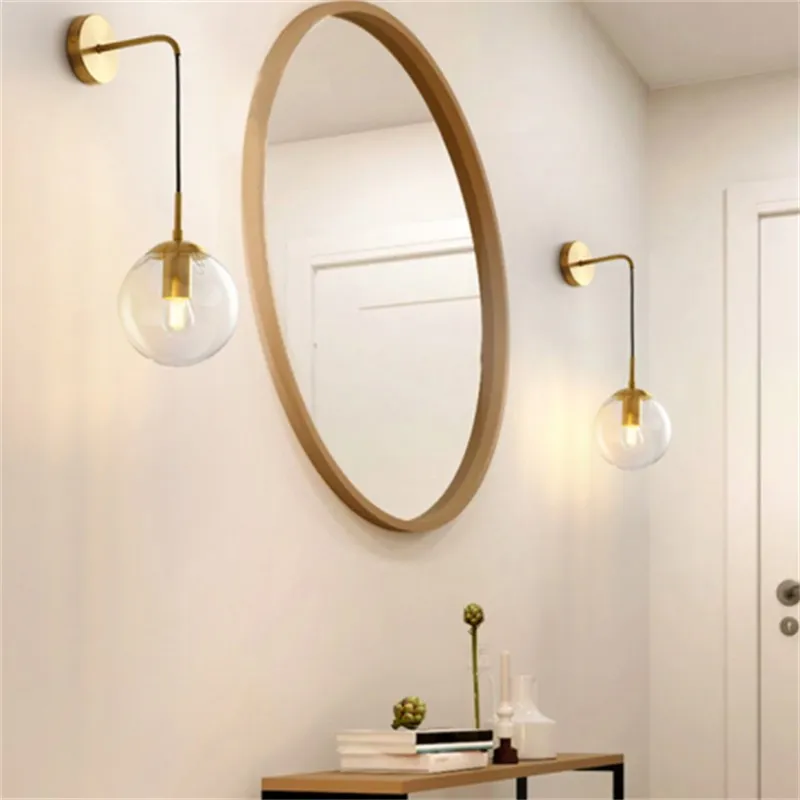 Nordic Glass Ball Wall Light