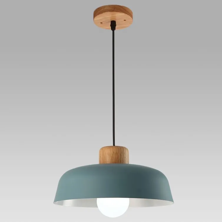 Scandinavian Metal Pendant Light with Macaroon Bowl Shape S33
