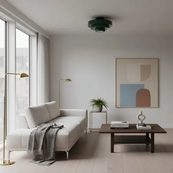 Veleora Triple Layer Disc Ceiling Light - Bauhaus Colorful Design S361