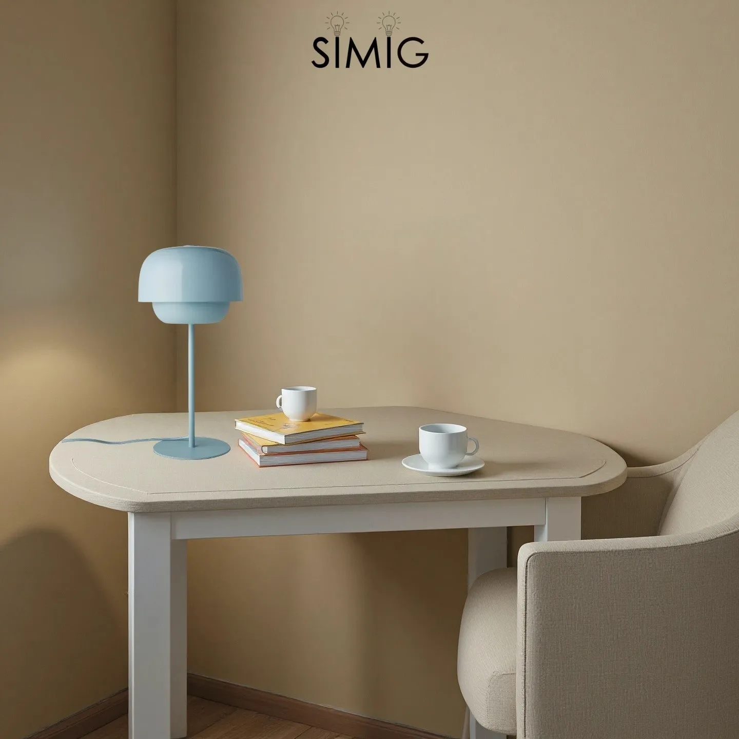 Clinco Minimalist Metal Dome Lamp ‑ Ambient Glow for Side Table S246