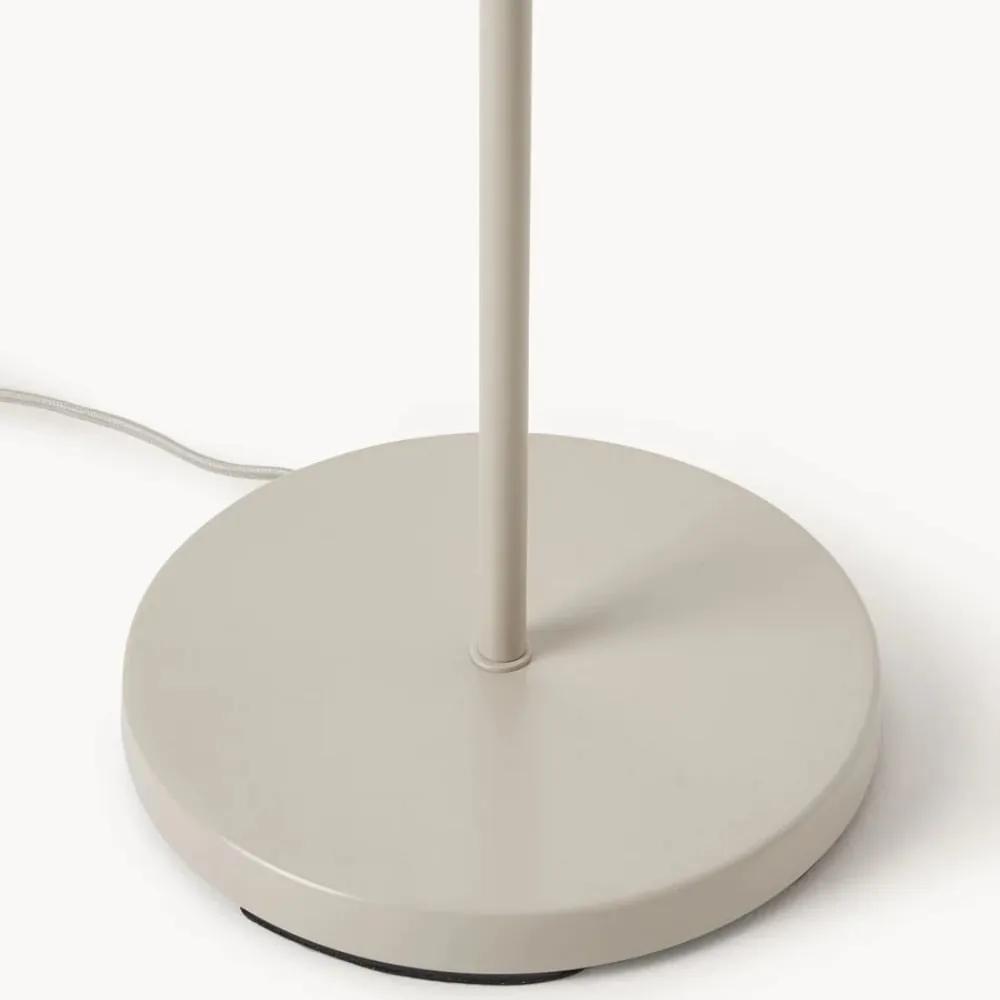 Velura Stand Floor Lamp - Beige Linen Shade and Metal Stand T1070