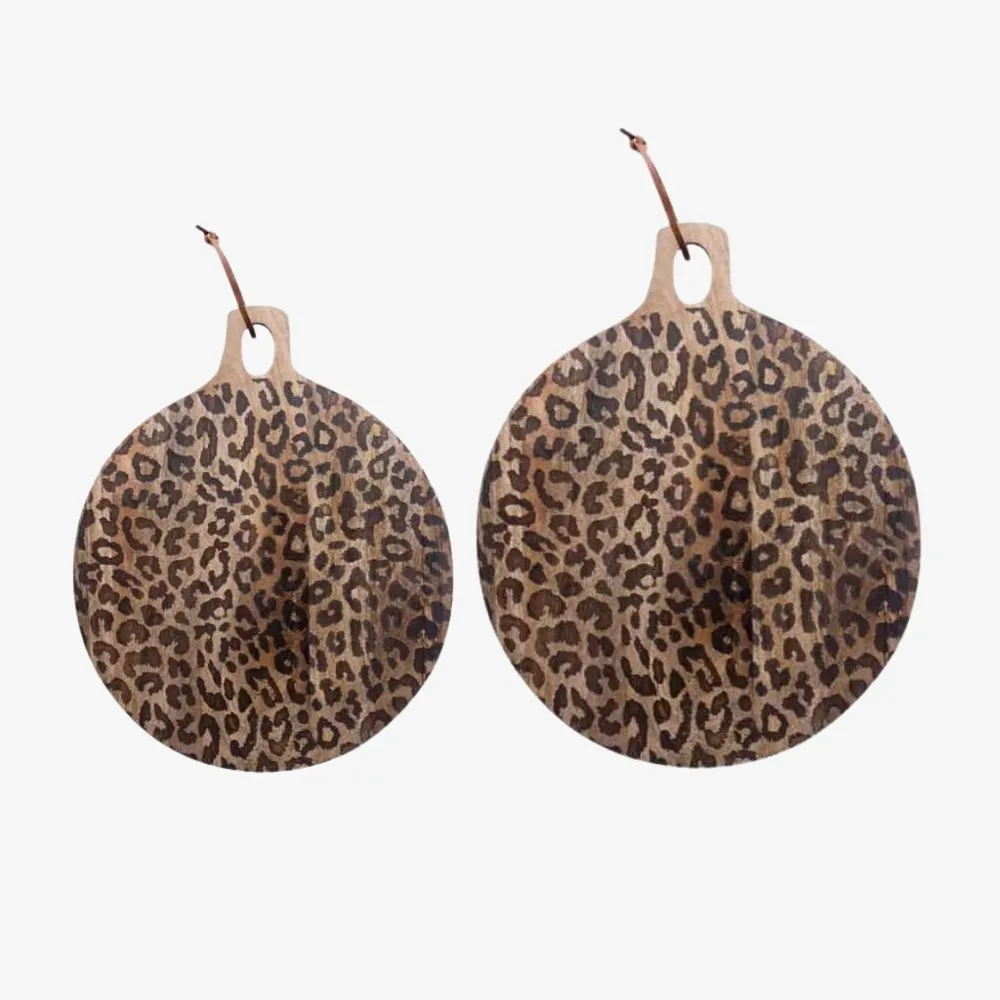 Lepwood Round and Square Leopard Board – For Entertaining Guests T1163