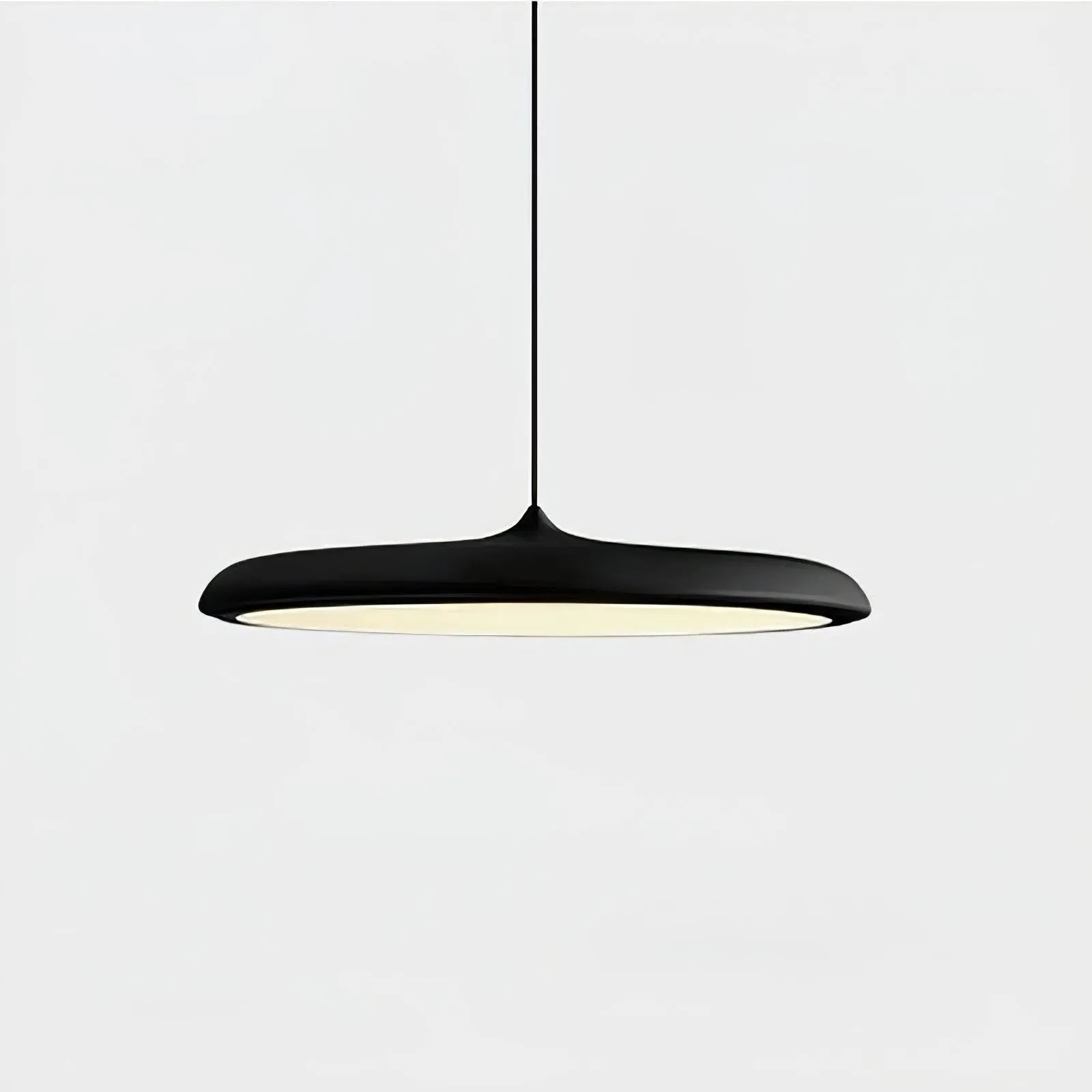 Modern Metal Saucer Pendant Light – Slim Design with LED Lighting M45