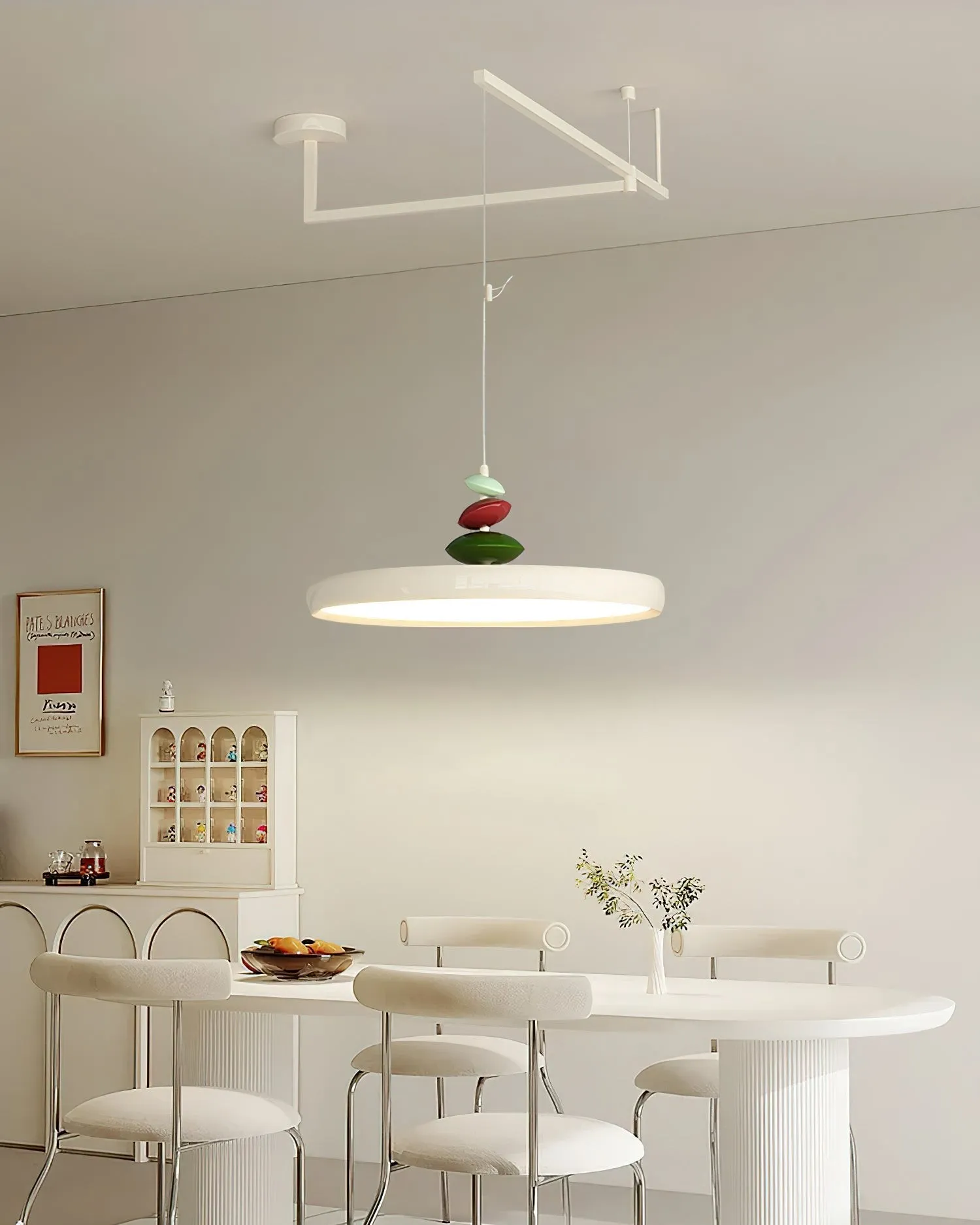 Swing Arm Stone Pendant Light M406