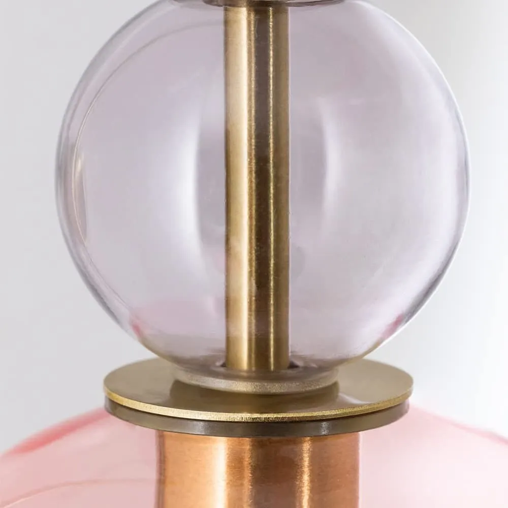 Contemporary Glass Lamp – Soft Glow for Modern Interiors S243
