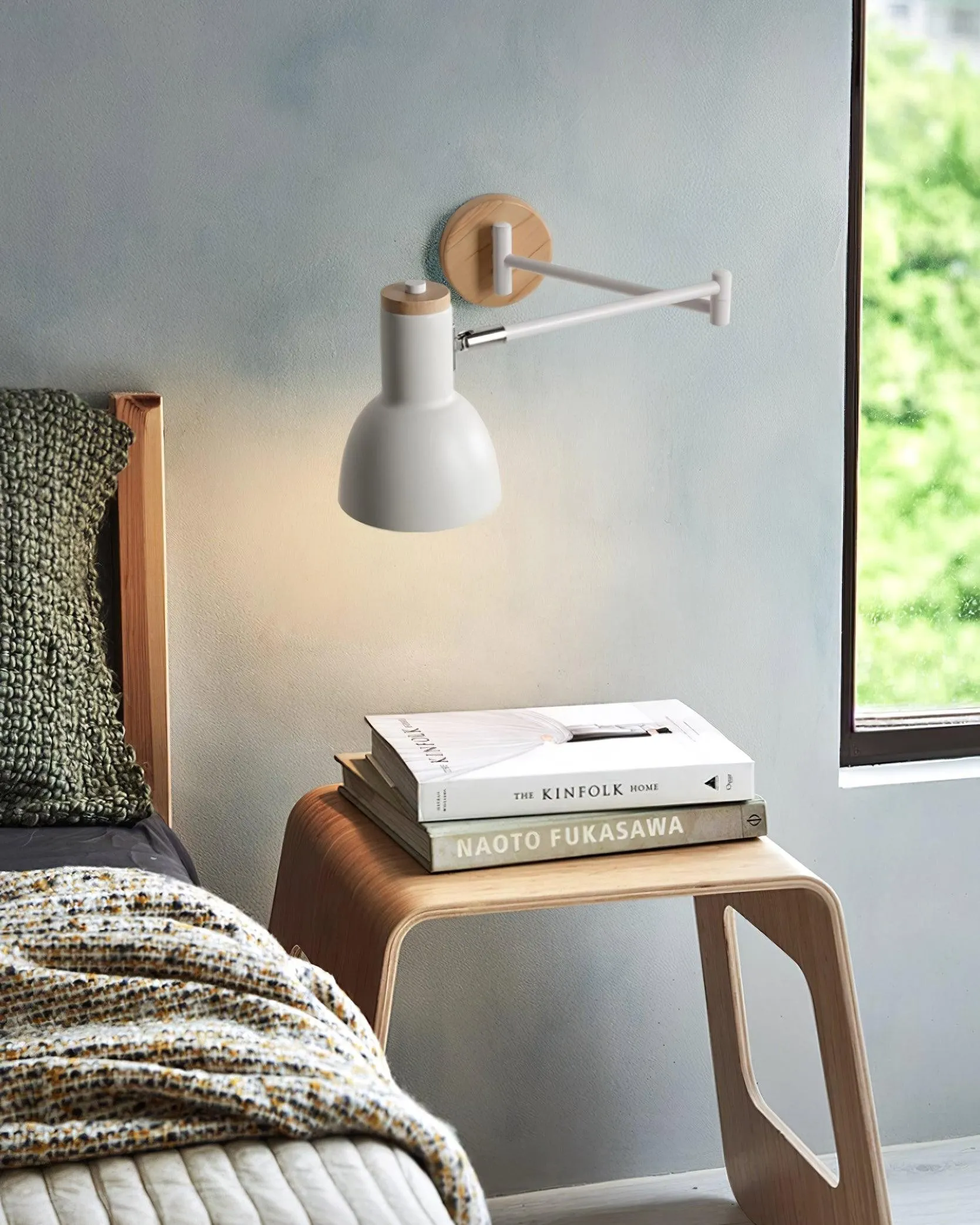 Wooden Adjustable Wall Lamp M291