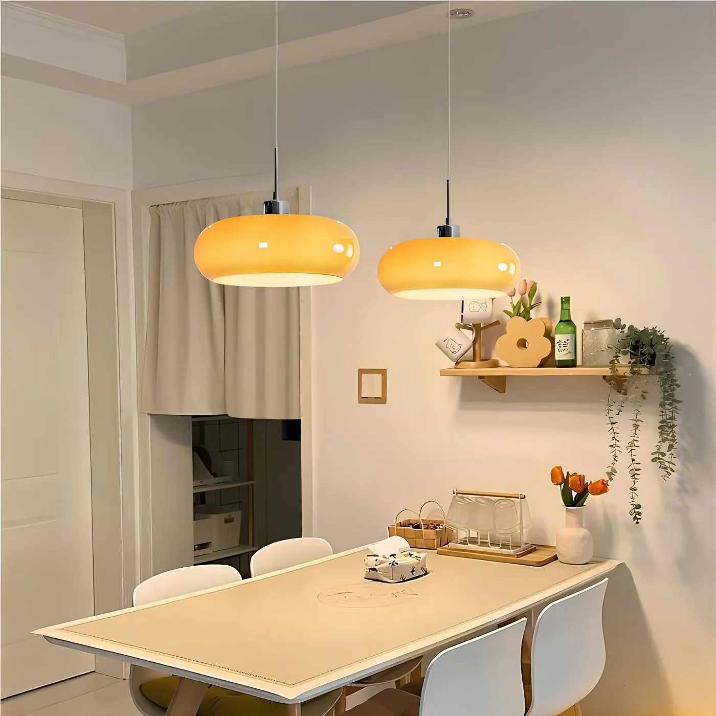 Nordic Bauhaus Glass Pendant Lamp S47