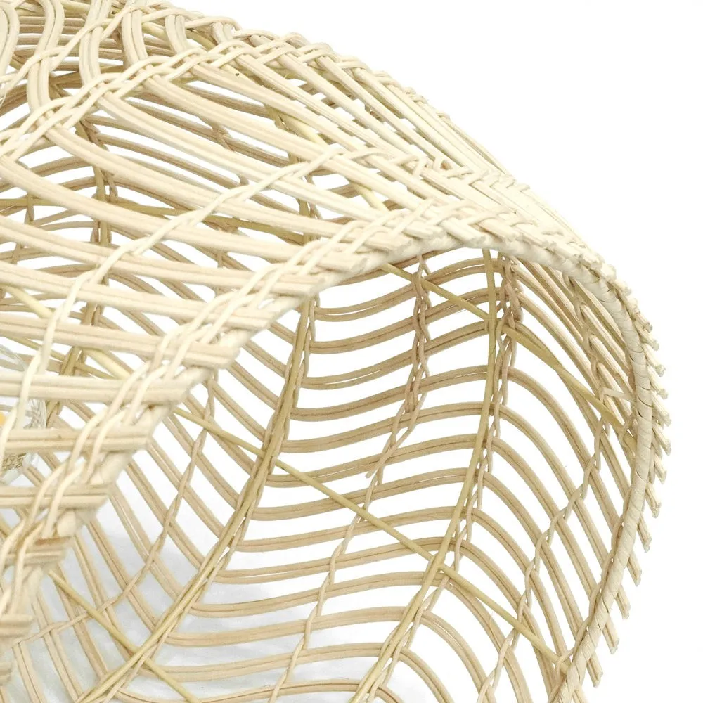 Wicker Basket Rattan Pendant Light S74
