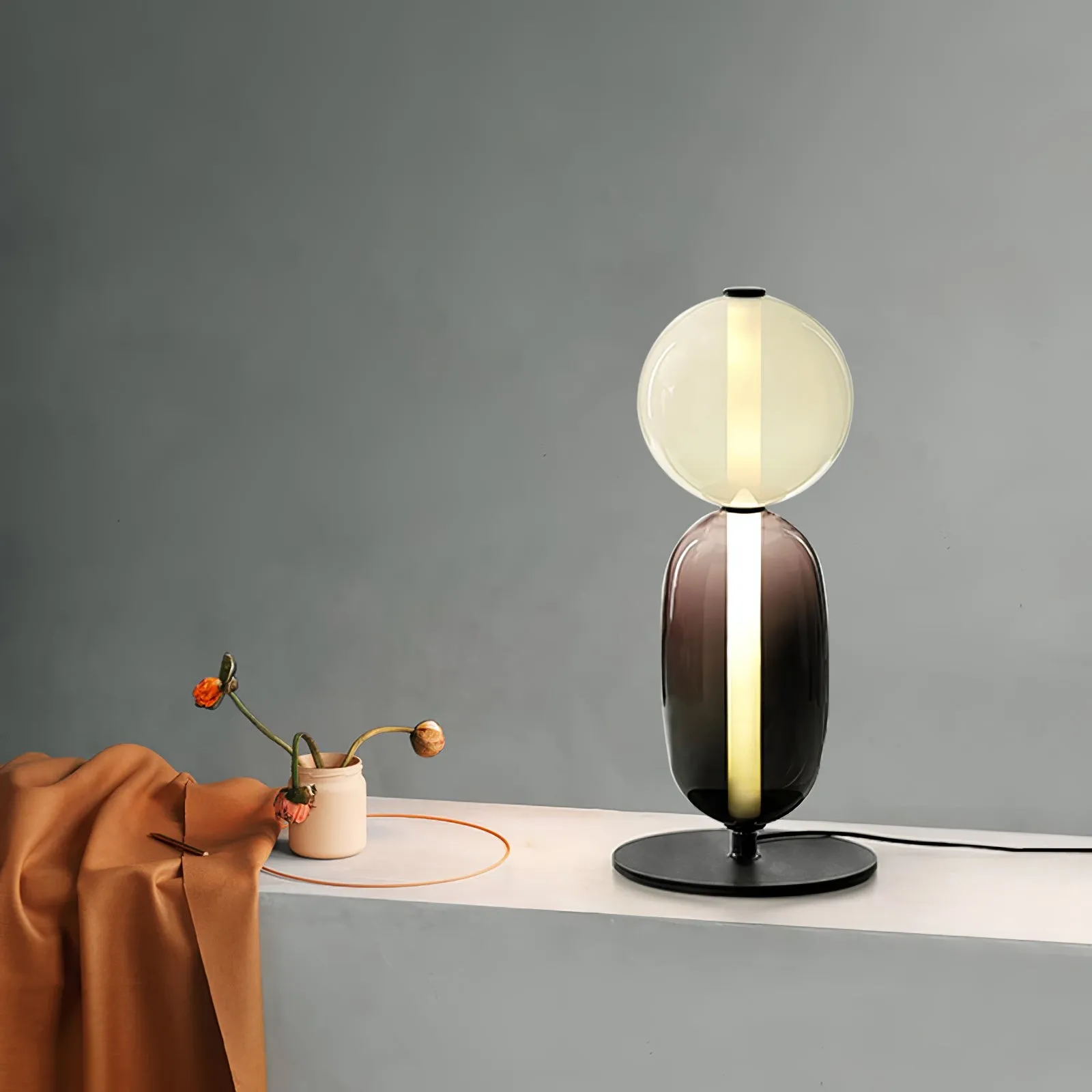 Nordic Minimalist Creative Luxury Gourd Glass Table Lamp M382
