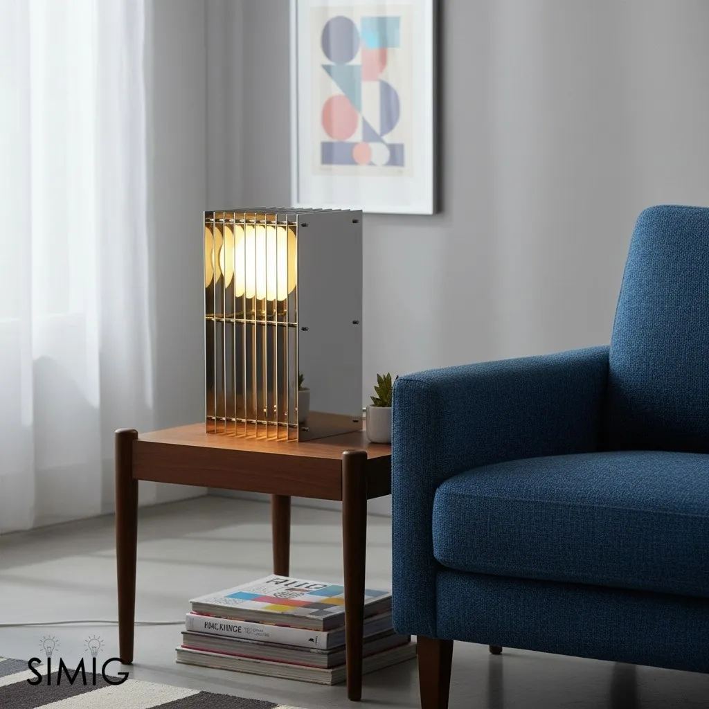 Geometric Layering Cuboid Lamp – Modern Acrylic Sunset Ambient Table Lamp S372