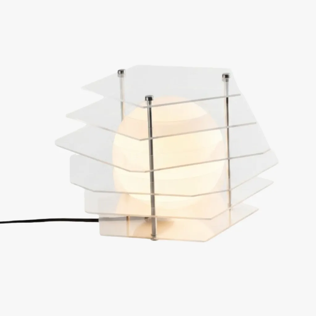 Sunset Geometric Ambient Table Lamp - Colorful Acrylic Decorative Lighting Fixture S375