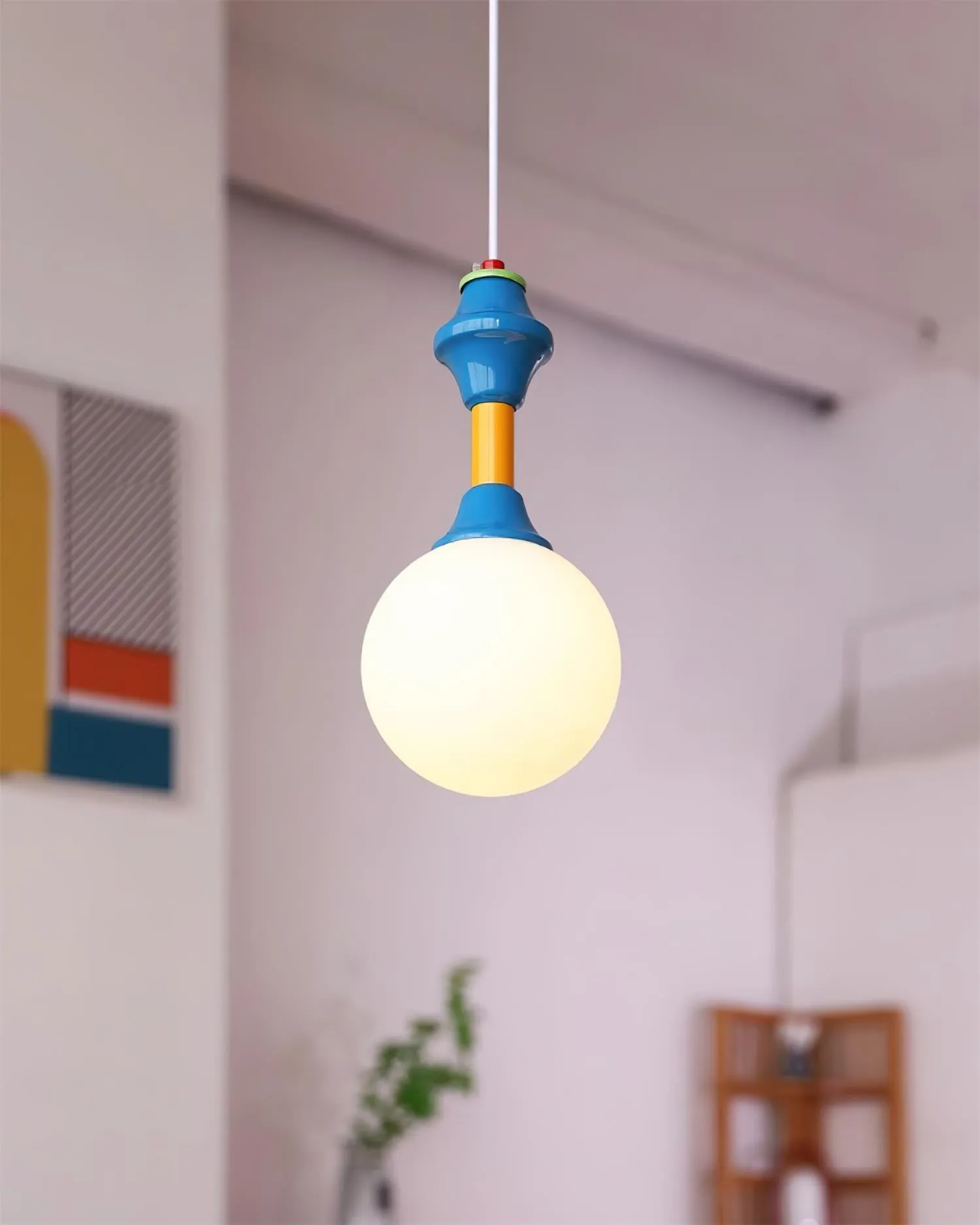 French Blue And White Atmosphere Pendant lamp M93