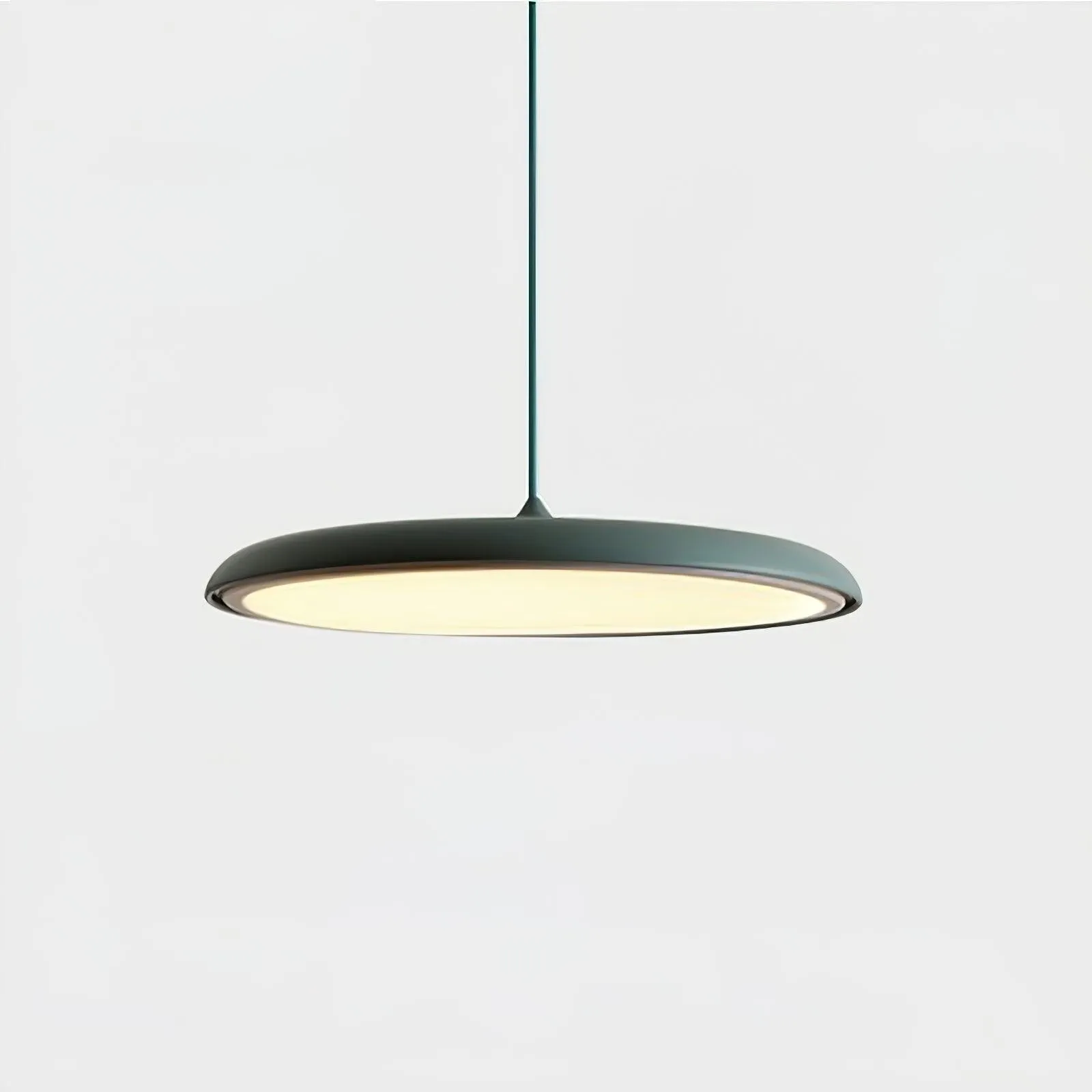 Modern Metal Saucer Pendant Light – Slim Design with LED Lighting M45
