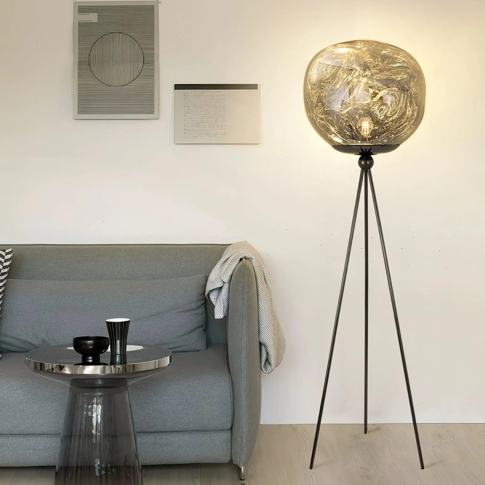 Tripod Irregular Lava Floor Lamp M216