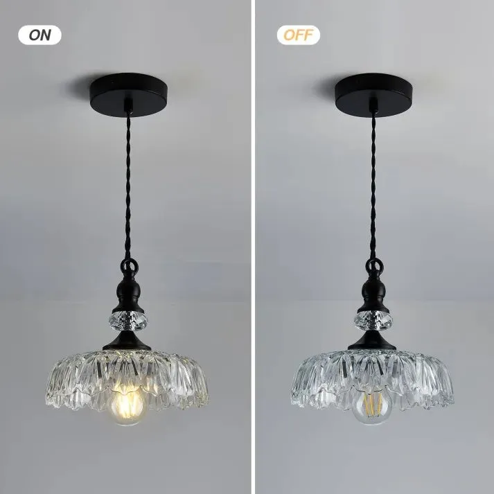 Mid Century Mini Kitchen Island Glass Pendant Light G38